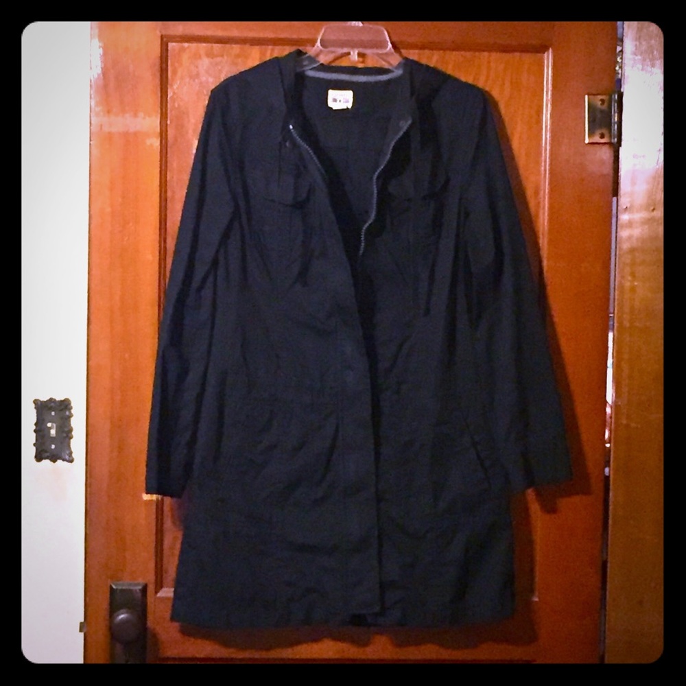 Converse One Star Long Black Utility Jacket/Coat